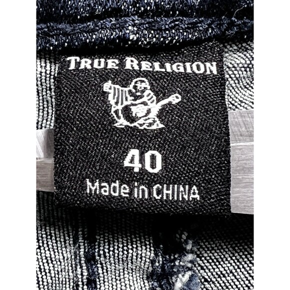 True Religion Jeans Mens 40 Blue Geno Relaxed Slim Stretch Denim Casual Everyday - Picture 3 of 15
